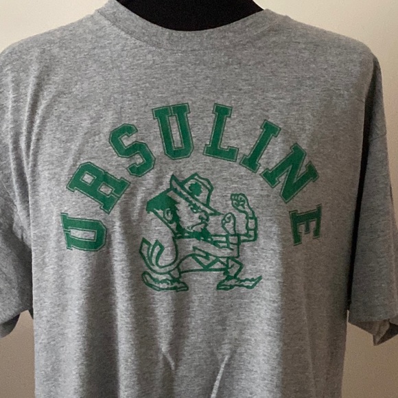 Jerzees Other - Ursuline t-shirt fighting Irish leprechaun short sleeve T-shirt XL gray green